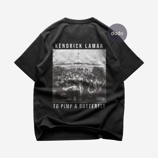 Premium Kendrick Lamar Back T-Shirt - To Pimp A Butterfly Album T-Shirt