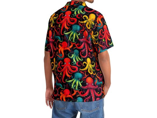 - Vibrant Octopus Hawaiian Shirt