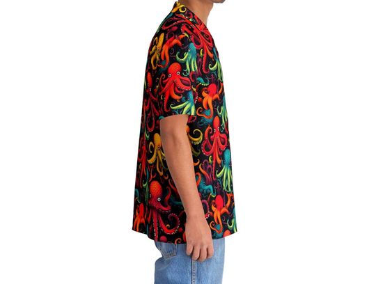 - Vibrant Octopus Hawaiian Shirt