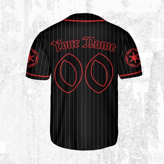Personalized Star Wars Dark Side Striped Black Color Jersey, Peter Parker Baseball Jersey, Spiderman Baseball Team Outfit