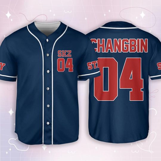 Changbin Stray Kids Baseball Jersey, SKZOO Characters Jersey, Stray Kids World Tour 2024 Jersey, Bang Chan Tee, Changbin, Hyunjins