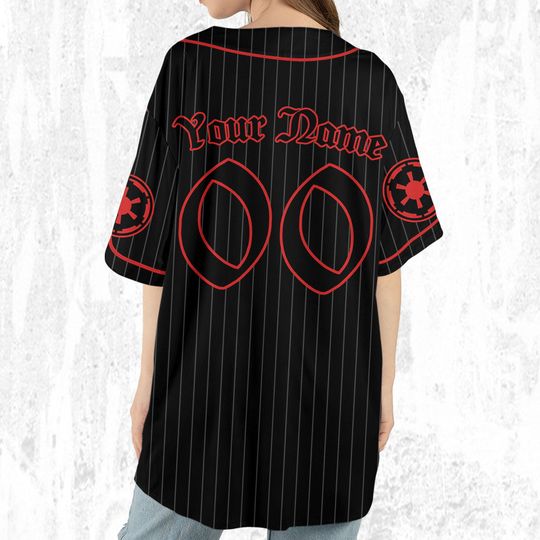 Personalized Star Wars Dark Side Striped Black Color Jersey, Peter Parker Baseball Jersey, Spiderman Baseball Team Outfit