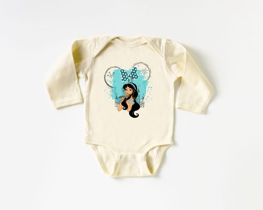 Aladdin Onesie Jasmine Disney World Castel Mickey Mouse Ears Tee