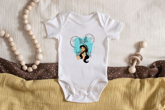 Aladdin Onesie Jasmine Disney World Castel Mickey Mouse Ears Tee