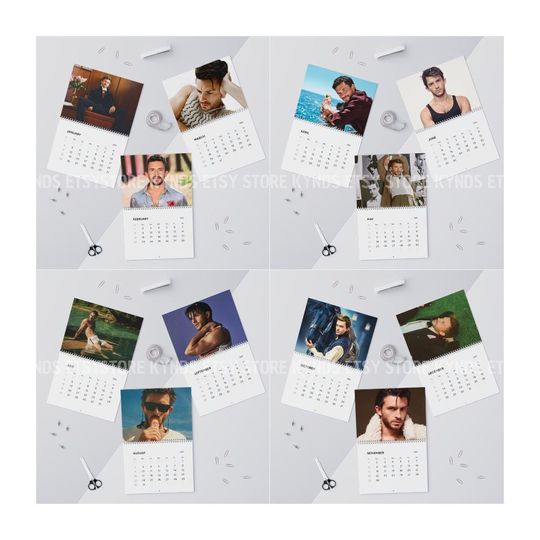 Jonathan Bailey Wall Calendar 2026 | Wicked Bridgerton Fan | Unique Christmas Gift | For Her | For Him