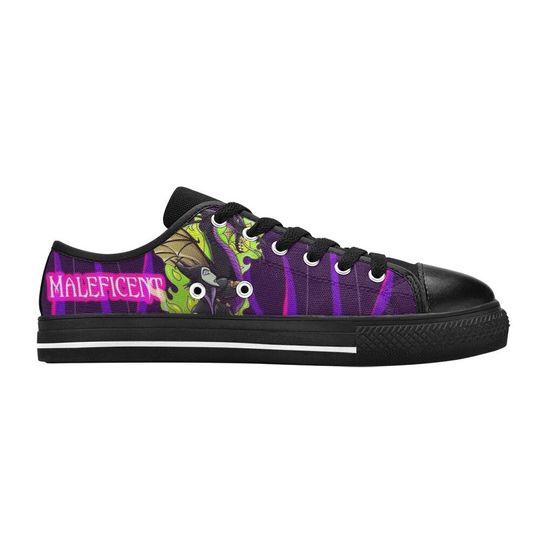 Custom Low Top Shoes Canvas Maleficent Unique and Trendy Footwear