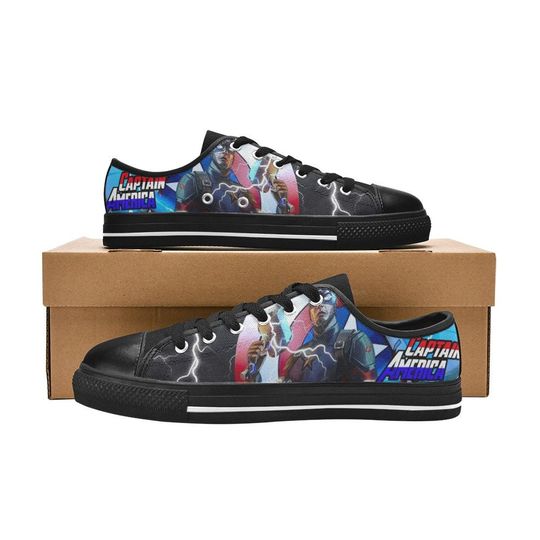 Captain America Low Top Shoes Unisex