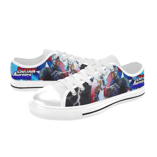 Captain America Low Top Shoes Unisex