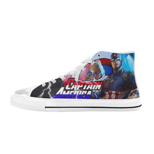 Captain America High Top Shoes Sneakers