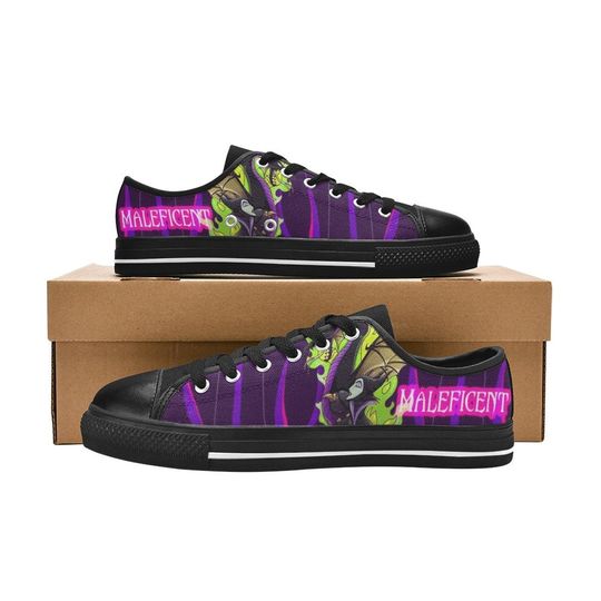 Custom Low Top Shoes Canvas Maleficent Unique and Trendy Footwear