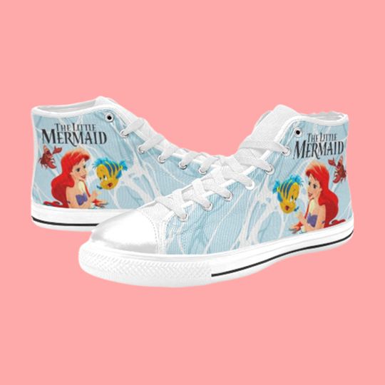 The Little Mermaid High Top Shoes Sneakers