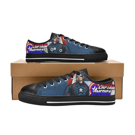 Captain America Custom Low Top Shoes Unisex