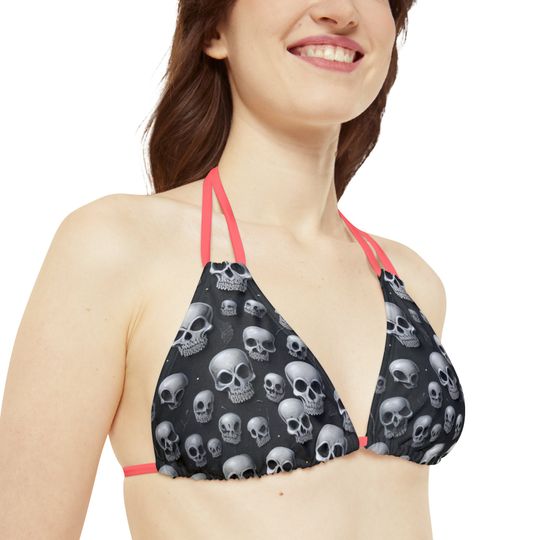 Strappy Bikini Set  skull