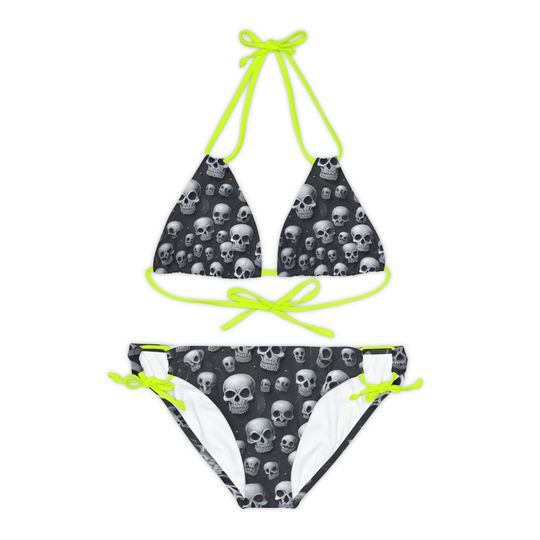 Strappy Bikini Set  skull