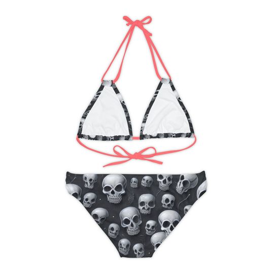 Strappy Bikini Set  skull