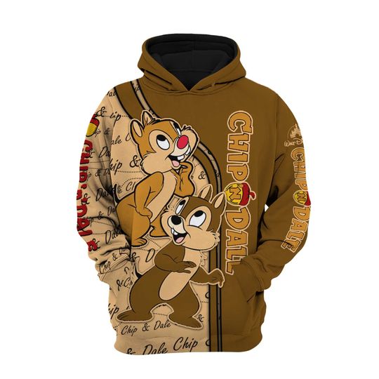 Chip n' Dale | Disney Cartoon 3D Hoodie