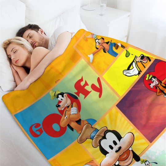 Customized Disney Goofy Throw Blanket Gifts