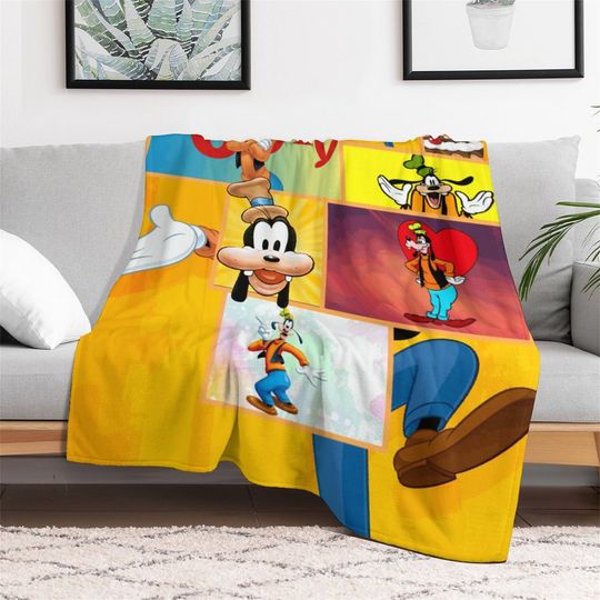 Customized Disney Goofy Throw Blanket Gifts