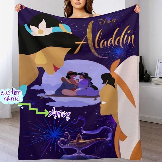 Customized Disney Aladdin Blanket Personalized Blanket
