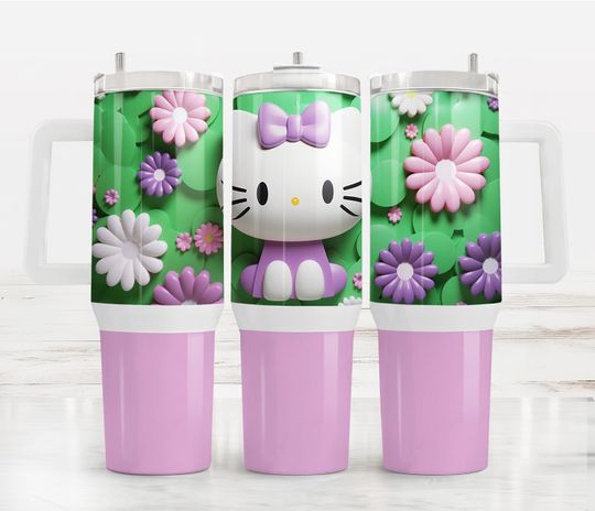 Hello Kitty Tumbler, Hello Kitty Tumbler 40 oz with Handle