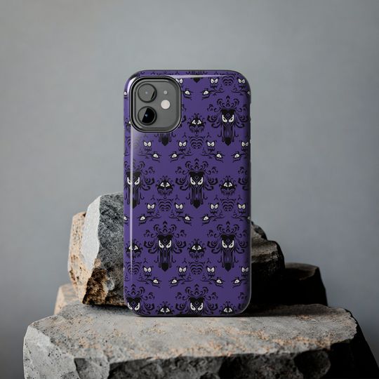 Haunted Mansion Wallpaper Inspired Tough iPhone Case - Elegance Meets Protection