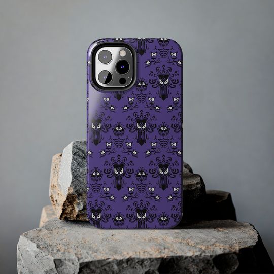 Haunted Mansion Wallpaper Inspired Tough iPhone Case - Elegance Meets Protection