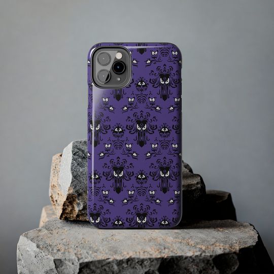 Haunted Mansion Wallpaper Inspired Tough iPhone Case - Elegance Meets Protection