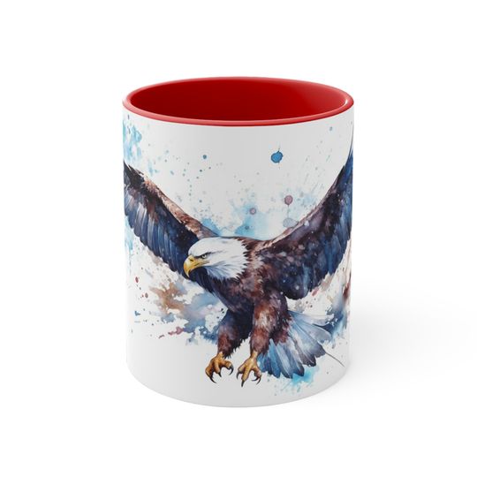 Accent Coffee Mug, 11oz, Bald Eagle