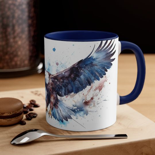 Accent Coffee Mug, 11oz, Bald Eagle
