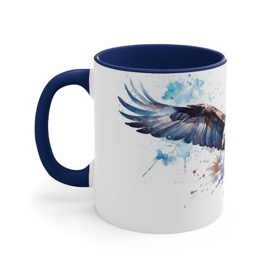 Accent Coffee Mug, 11oz, Bald Eagle