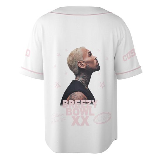 Chris Brown Breezy Bowl XX Baseball Jersey, Personalized Chris Brown Jersey, Breezy Bowl XX Shirt, Chris Brown Shirt, Breezy Bowl 2025 Tee