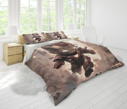 Iron Man Bedding Set, Super Hero Bedroom Decoration