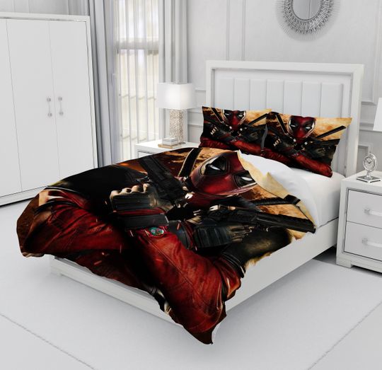 Deadpool Bedding Set, Bedroom Decoration