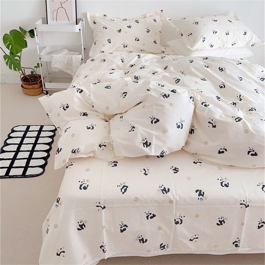 Cute Panda Bedding Set, Animal Bedding Set