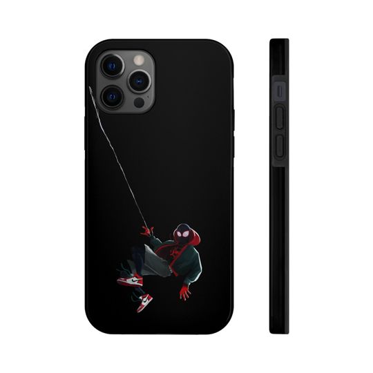 Tough Spiderguy Phone Case – Miles Morales Style for iPhone Users