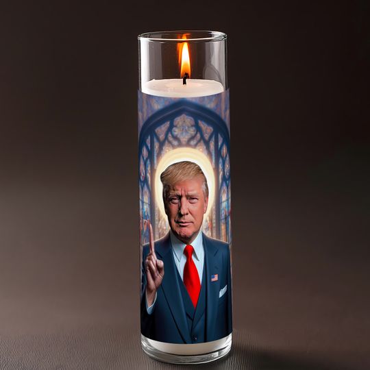 Donald Trump Celebrity Prayer Candle Saint Republican Make America Great Again