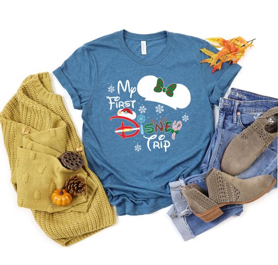 My First Disney Trip Shirt, 2024 Disney Christmas Tshirt