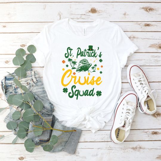 St Patrick's Day Cruise Squad Shirt: Matching Group Tee