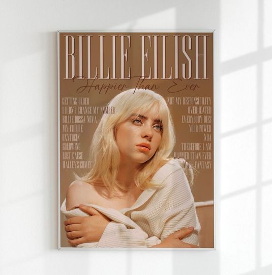 Billie Eilish Happier Than Ever Poster