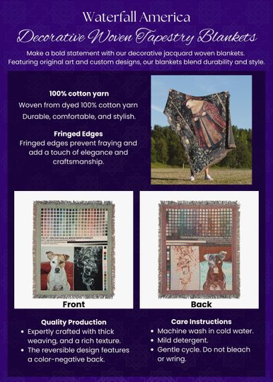 Wizard Capybara Woven Blanket, Capybara Lover Medieval Woven Throw, Magical Fantasy Home Decor Tapestry