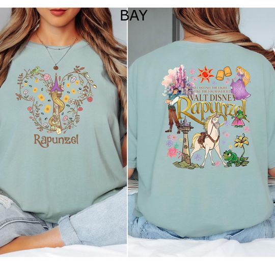Disney Rapunzel Double Sided T-Shirt, Princess Disney World Tee