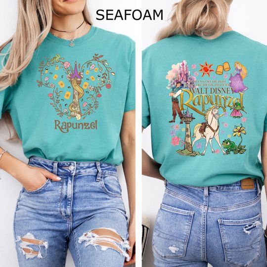 Disney Rapunzel Double Sided T-Shirt, Princess Disney World Tee