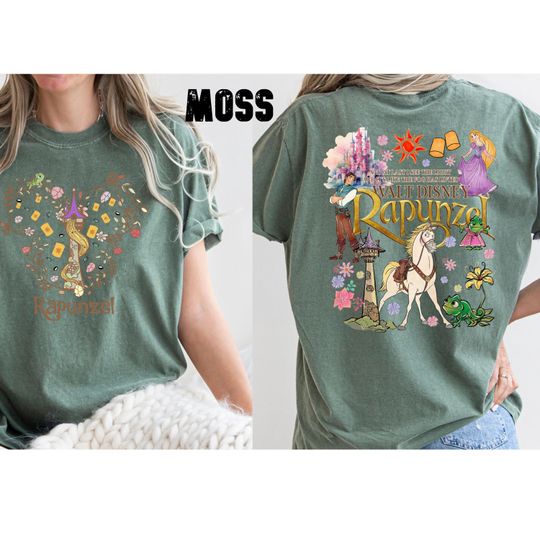 Disney Rapunzel Double Sided T-Shirt, Princess Disney World Tee