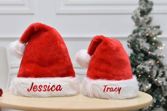 Christmas Hat Personalised,Santa hat,Family Santa hat,Christmas Gift for the Family,Gift for Him, Gift for Her