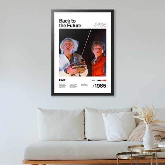 Back To The Future - 1985 - Michael J. Fox Christopher Lloyd - Movie Poster