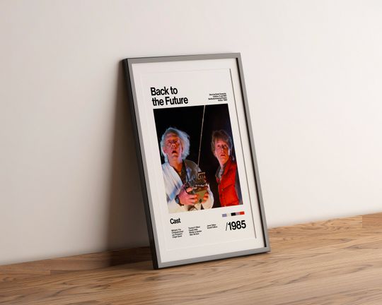Back To The Future - 1985 - Michael J. Fox Christopher Lloyd - Movie Poster