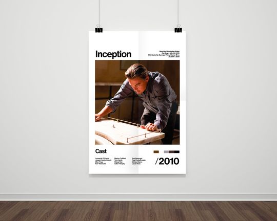 Inception - 2010 - Leonardo DiCaprio & Christopher Nolan - Movie Poster