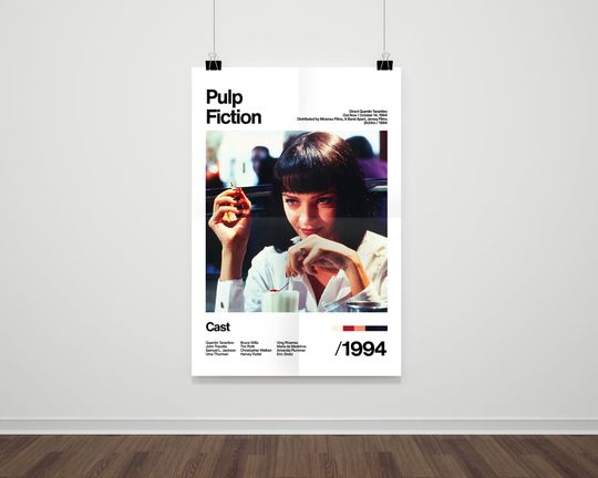 Pulp Fiction - 1994 - Uma Thurman - Movie Poster
