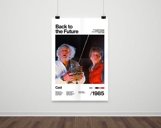 Back To The Future - 1985 - Michael J. Fox Christopher Lloyd - Movie Poster