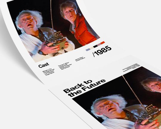 Back To The Future - 1985 - Michael J. Fox Christopher Lloyd - Movie Poster